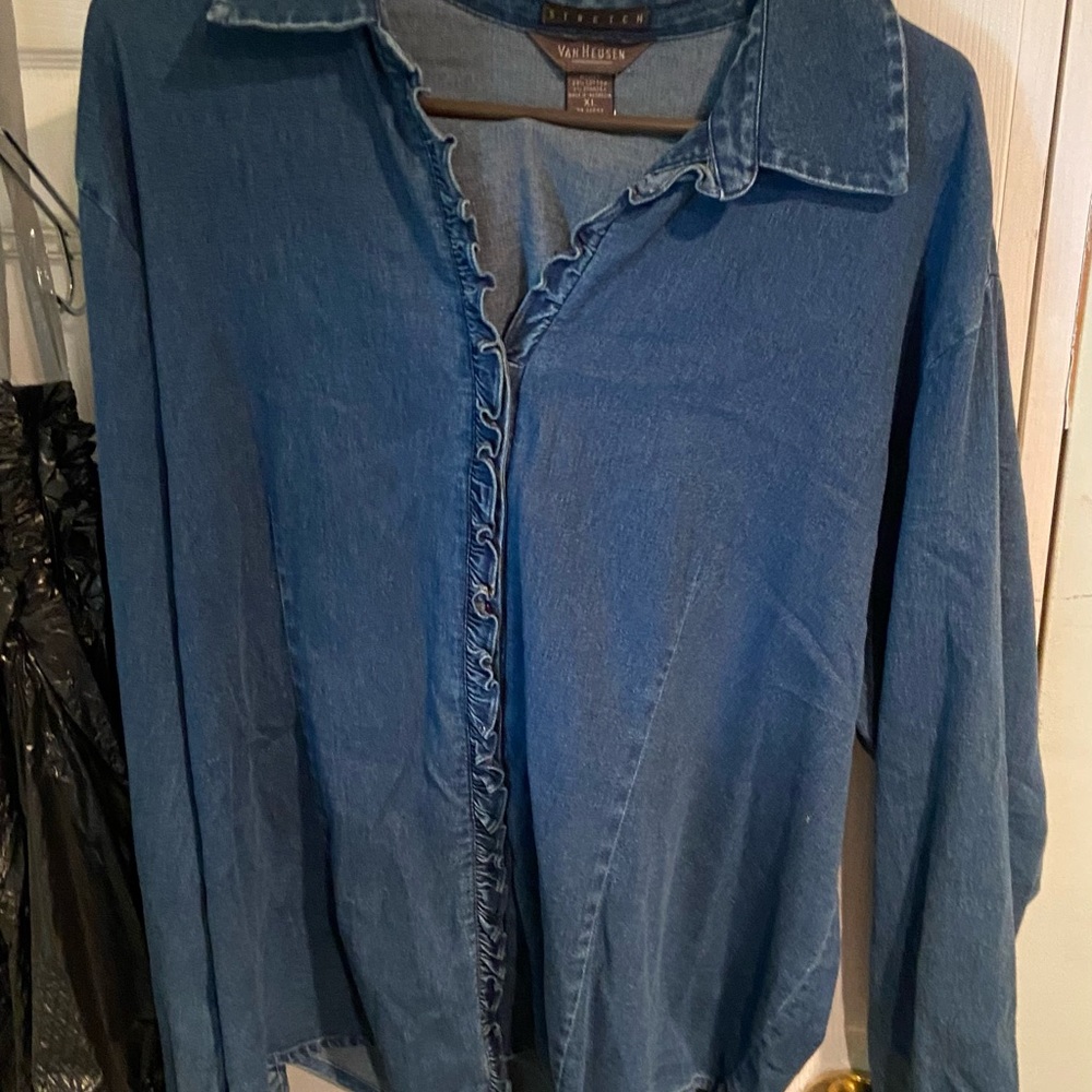 Blue Jean bottom long sleeve jacket